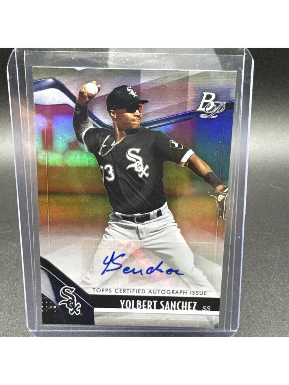 Yolbert Sanchez Topps Certified Autograph Issue 2021 No. TOP-46 with Protector